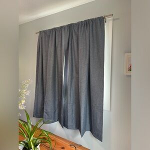 Room darkening curtains
